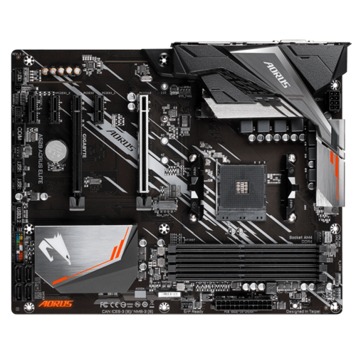 Gigabyte Aorus AMD A520 SKT AM4 Elite Chipset for  AMD Ryzen cpu 4 x ddr4 1 x m.2 Dvi-d/hdmi/ATX