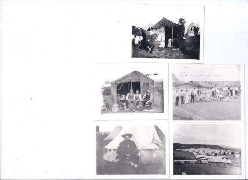 FIVE PHOTOS OF THE ANGLO BOER WAR - CONCENTRATION CAMPS