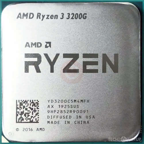 AMD 3200G AM4 CPU - CPU Tray only