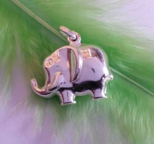 *Genuine Sterling Silver*Elephant Pendant/Charm