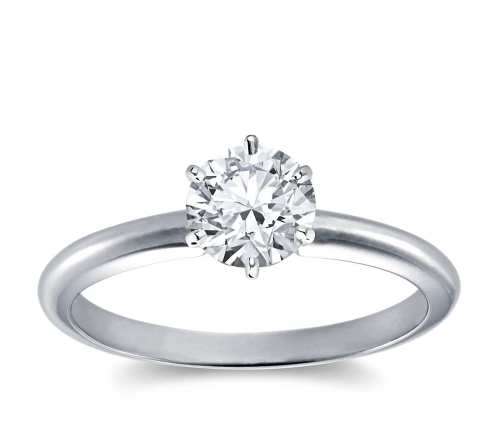 **CD DESIGNER JEWELRY**0.50ct CZ - 6 Claw Engagement Ring- Size 8.5