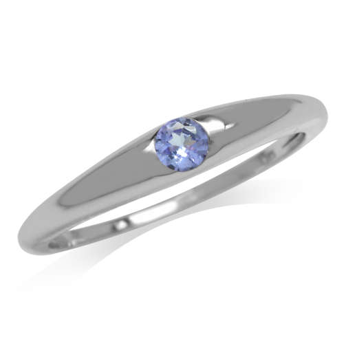 0.16ct Tanzanite Ring in 925 Sterling Silver- Size 8
