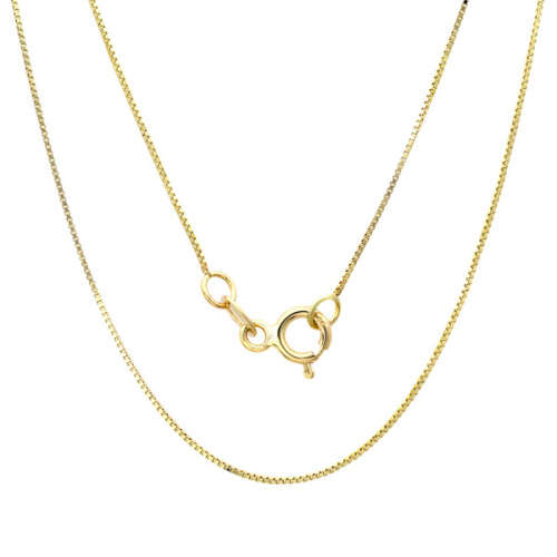 Genuine 9ct Yellow Gold 50cm Box Chain