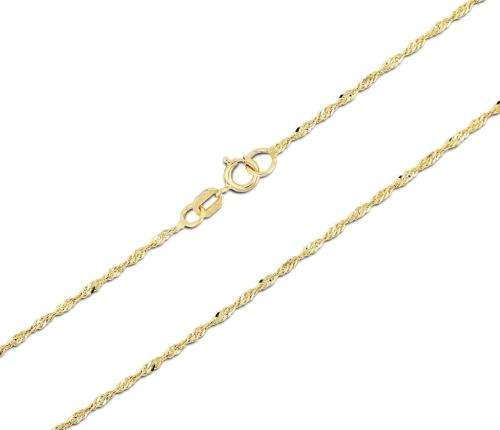Genuine 9ct Yellow Gold 50cm Singapore Chain