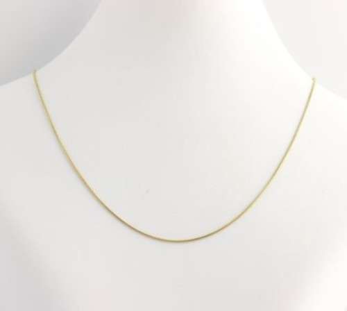 55cm 18k Yellow Gold Plated over 925 Sterling Silver Snake Chain