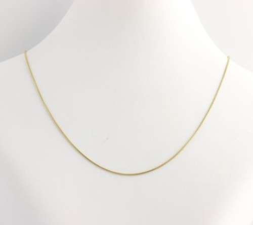 60cm 18k Yellow Gold Plated over 925 Sterling Silver Snake Chain
