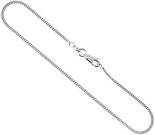 Genuine 925 Sterling Sliver 45cm Curb Necklace