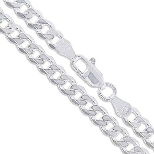 Genuine 925 Sterling Silver 50cm Curb Necklace