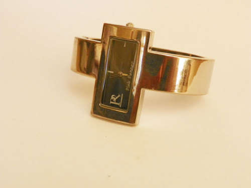 Lady's Silver Pink Pepper Clip on Watch