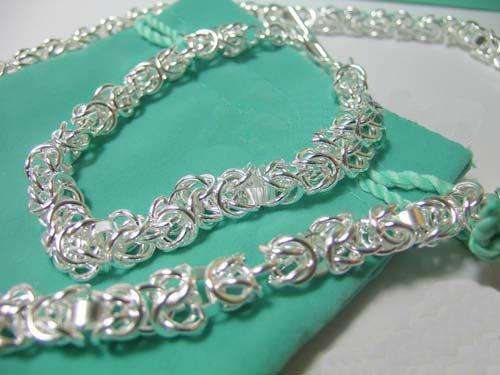 42cm 925 Sterling Silver Plated Necklace