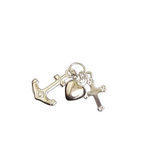 *925 Sterling Silver* Anchor/Heart and Cross Charm/Pendant
