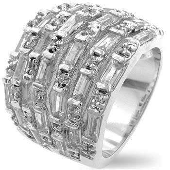 18mm CubicZirconia Band- Size 7-9