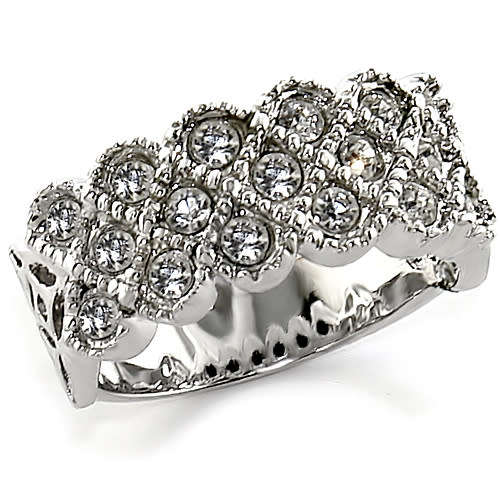 Cluster Premium Austrian Crystal Wedding Band