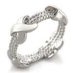 Cable Eternity Ring- Size 5, 7