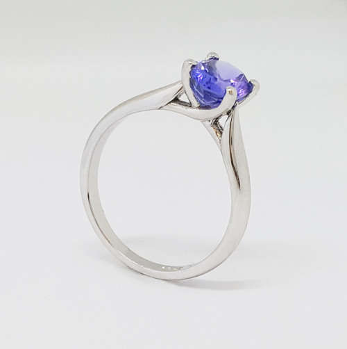 1.61ct Tanzanite Ring in 18K White Gold