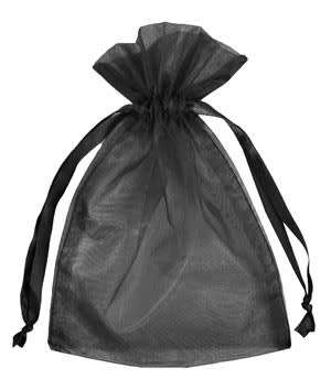 Packet of 10 Black Organza Bags**9cm x 7cm**