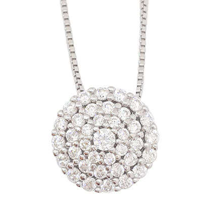 0.61ct Cubic Zirconia Pendant and Necklace in 925 Sterling Silver