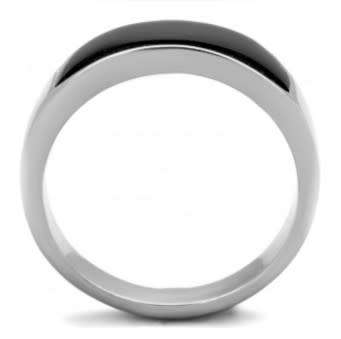 Synthetic Black Onyx Stainless Steel Band