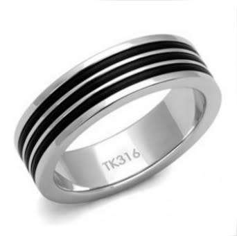 Two Tone 6mm Stainless Steel Wedding Band*Size 7.75/8.75/9.75/10.75/11.75/13
