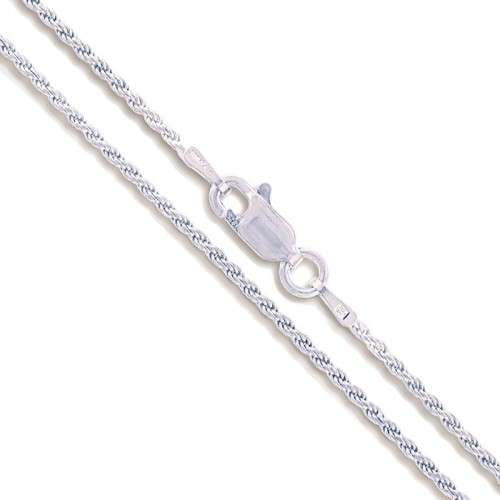 925 Sterling Silver 45cm Rope Style Chain