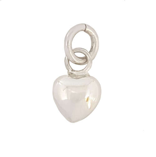 Small Heart Pendant/Charm in 925 Sterling Silver