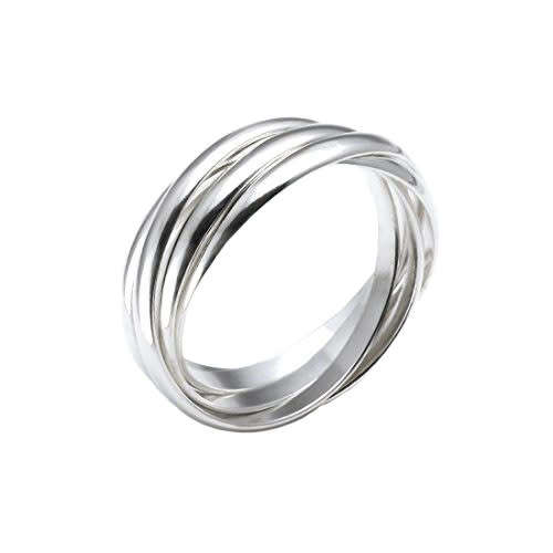 2mm 925 Sterling Silver Russian Wedding Bands - Size 7.25