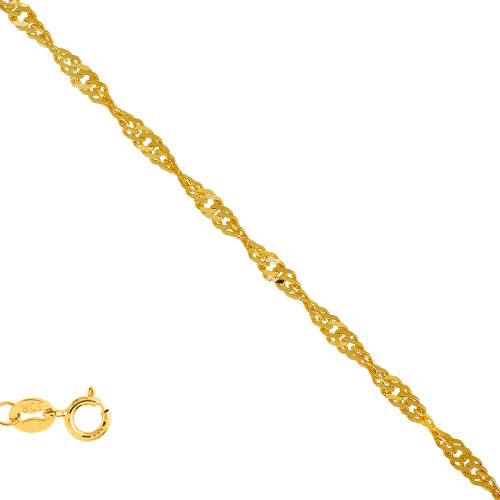 9ct Yellow Gold 50cm Singapore Chain