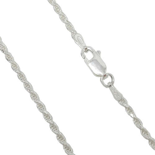 50cm 925 Sterling Silver Rope Style Chain