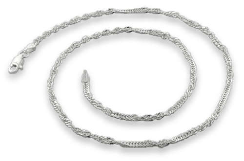 50cm Singapore Chain in 925 Sterling Silver