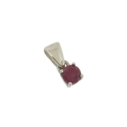 0.25ct Genuine Ruby Pendant in 925 Sterling Silver
