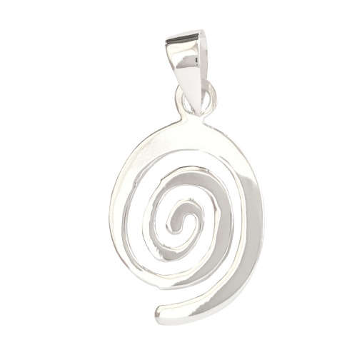 925 Sterling Silver Spirel Shape Pendant