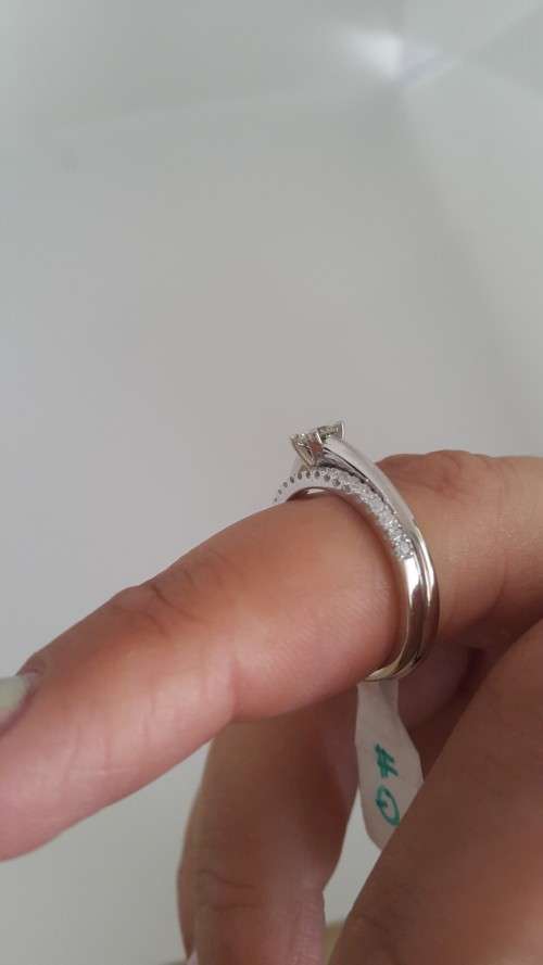 Clear Cubic Zirconia Eternity Band in 925 Sterling Silver- Size 6.5