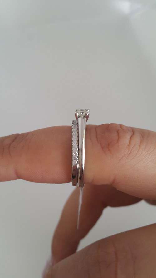 Clear Cubic Zirconia Eternity Band in 925 Sterling Silver- Size 6.5