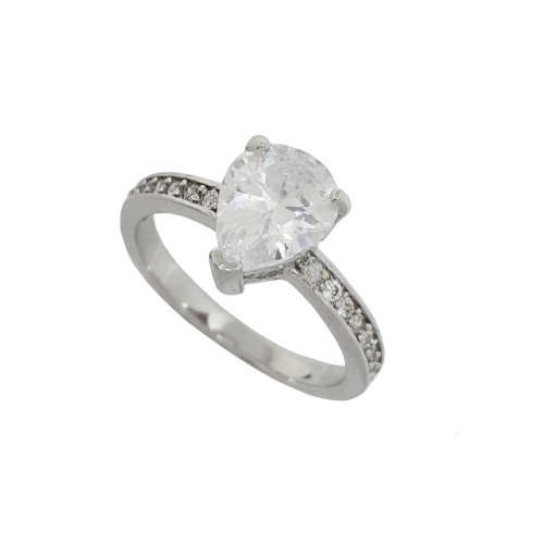 1.50ctw Pear Cubic Zirconia Dress Ring