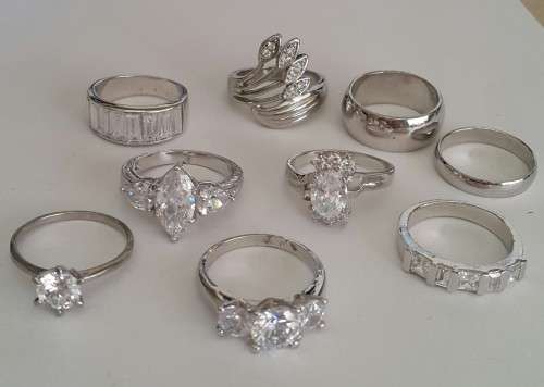 Wholesale Lot of 9 rings- Fits Size 9