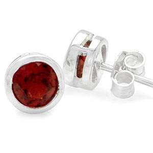 **JULY IS GARNET MONTH**1.25ctw Natural Garnet Earrings in 925 Sterling Silver**