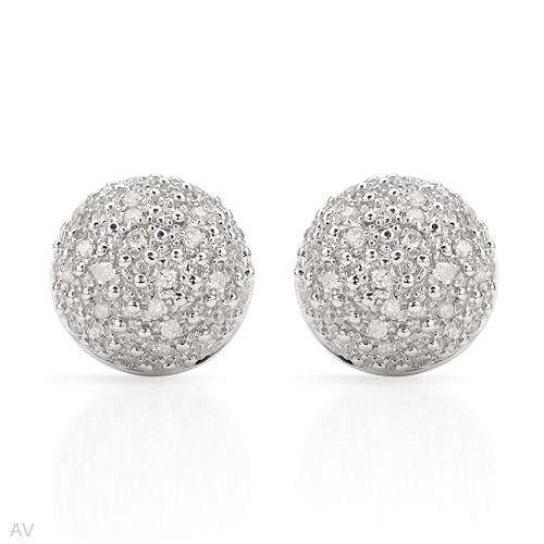 SPECIAL LISTING: SANDYSANDY 0.25ctw Natural Diamond Cluster Studs in 925 Sterling Silver