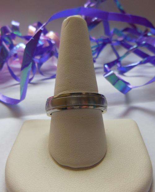 Men's Stainless Steel Wedding Band**Size 13.5