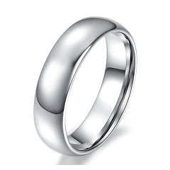 Men's Stainless Steel Wedding Band**Size 10**