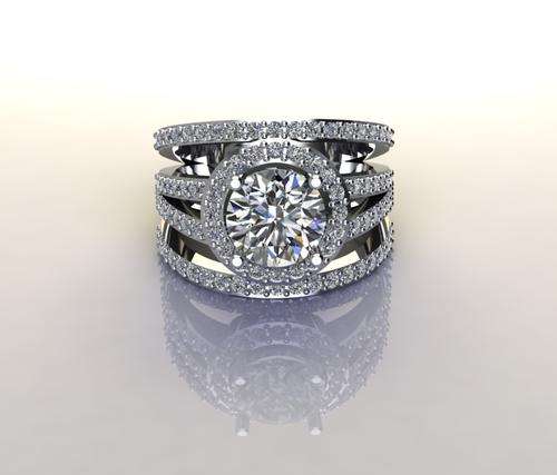 *CD DESIGNER JEWELRY*2.65ctw CZ Dress Ring in 925 Stering Silver*Size R*