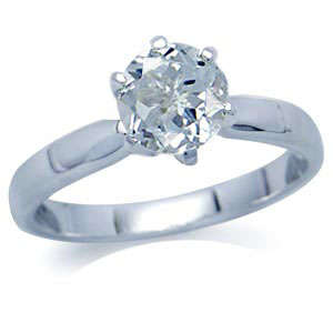 0.75ctw Natural Topaz Promise Ring in 925 Sterling Silver*Size 7*