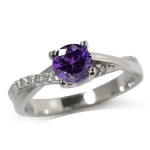 0.58ctw CZ Engagement Style Ring in 925 Sterling Silver* Size 8*