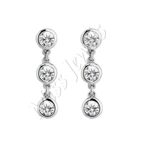 1.50ctw Clear CubicZirconia Drop Earrings