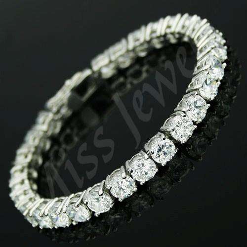 Sparkling CubicZirconia Tennis Bracelet- 19.5 total carat weight
