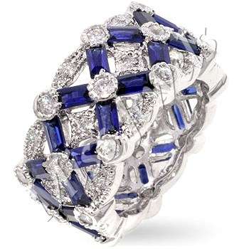 8.6 grams CZ Wedding Band**Size 10