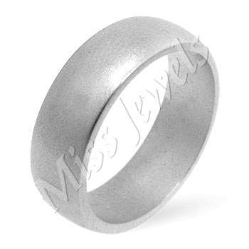 5.5mm Matte Finish Costume Wedding Band- Size 8-10