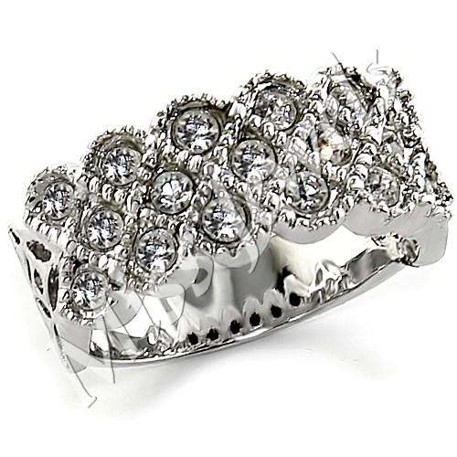 Cluster Premium Austrian Crystal Wedding Band**Size 8/9**