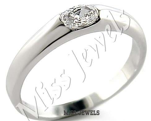 0.50 ct Oval cut CubicZirconia Engagement Ring- Size 5/6/10