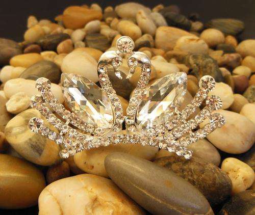 Rhinestone Crystal Tiara Comb
