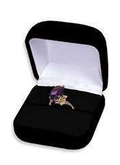 Black Velvet Ring Box